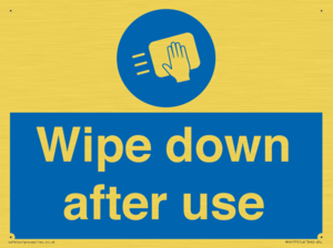 Wipe down after use